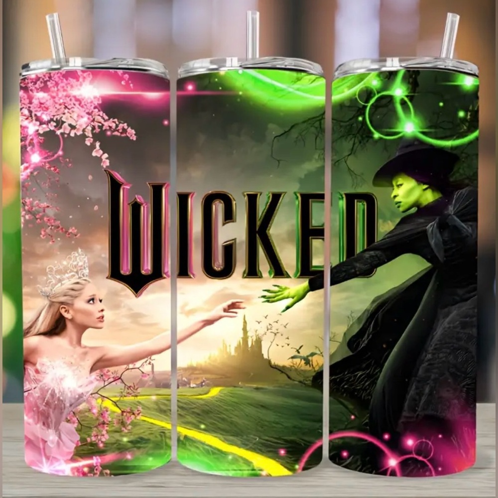 New Stainless Steel Wicked Tumbler with Straw